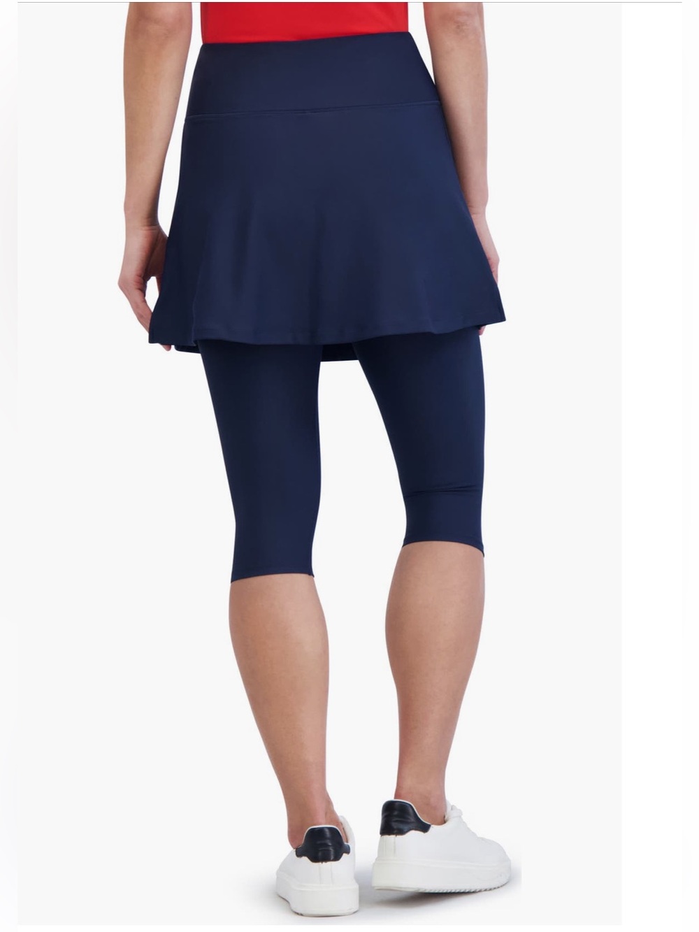 SAGE COLLECTIVE Transform Skirted Crop Leggings in Navy M - Picture 4 of 4